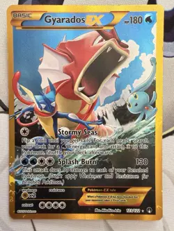 Gyarados EX 123/122 Breakpoint Full Art Holo Secret Rare English 2016 180 HP - Image 1