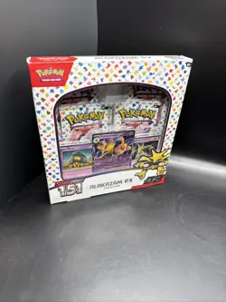 Pokemon TCG Alakazam Ex Collection Box Scarlet & Violet 151 Pokemon 2023 Sealed - Image 1