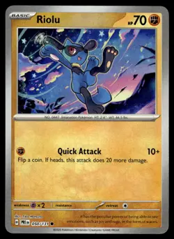 Pokemon TCG SV: Prismatic Evolutions #050/131 Riolu (Pokeball) - Image 1