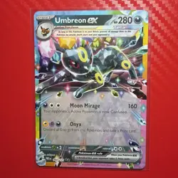 Pokemon TCG Umbreon EX 60/131 Double Rare Prismatic Evolutions Card NM - Image 1
