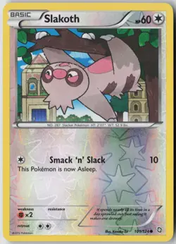 Slakoth 101/124 Common Dragons Exalted Pokemon Reverse Holo Lightly Played - Image 1