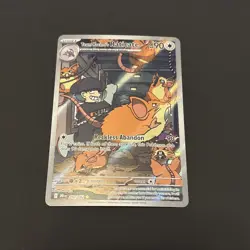 Pokemon TCG Destined Rivals Team Rocket’s Raticate 202 Illustration Rare - Image 1