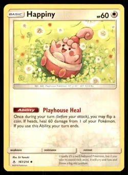 2019 SM - Unbroken Bonds Happiny Uncommon #161/214 - Image 1
