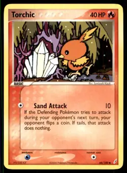 2006 EX - Crystal Guardians Torchic Basic/Common #66 - Image 1