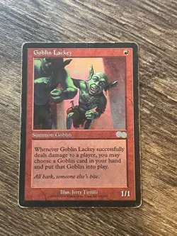 MTG Goblin Lackey 190/350 Urza's Saga Regular Uncommon HP Free Shipping - Image 1