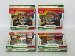 Pokemon TCG First Partner Illustration Collection Series 1 Box Lot Of 4 - Image 1