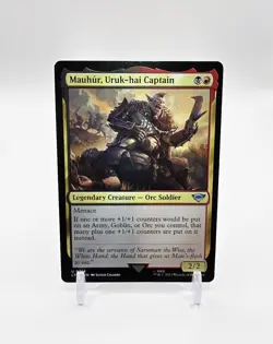 Mauhur, Uruk-Hai Captain Uncommon Magic The Gathering TCG Lord Of The Rings 214 - Image 1