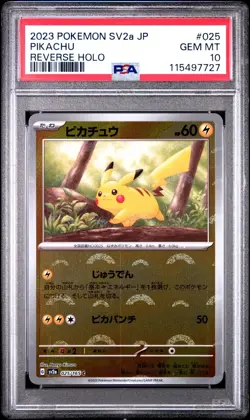 PSA 10 Pikachu Pokeball Reverse Holo 151 Japanese 25/165 Pokemon 2023 - Image 1