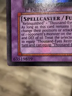 Konami Yu-Gi-Oh! Thousand-Eyes Restrict PSV-084 1st Ed Ultra Rare Holo ENG - Image 5