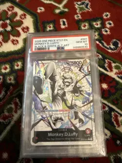One Piece ST21-001 Monkey D Luffy Gear 5 Alt Art Parallel PSA 10 - Image 2