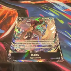 Bandai One Piece CCG Kaku Egghead/CP0 EB04-043 Borderless Holo 4000 HP Cost 3 - Image 1