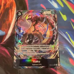 Bandai One Piece CCG Kaku Egghead/CP0 EB04-043 Borderless Holo 4000 HP Cost 3 - Image 2