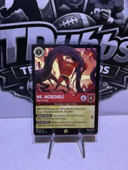 Disney Lorcana TCG Mr. Incredible Legendary Holo Wilds Unknown NM - Image 1