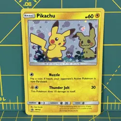 Pikachu Promo SM162 Team Up Blister Pokemon Card Excellent LP Sun & Moon Boxed - Image 1