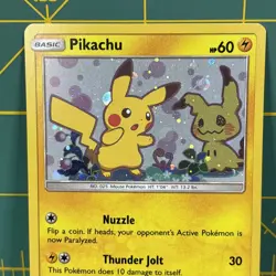 Pikachu Promo SM162 Team Up Blister Pokemon Card Excellent LP Sun & Moon Boxed - Image 3