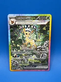 Pokemon Prismatic Evolutions Leafeon ex, SIR 144/131 FRESH PULL!! NM/M TCG 🔥 - Image 3