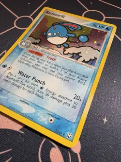 Azumarill 1/109 Pokemon 2004 Team Rockets Return Holo Rare MP - Image 3