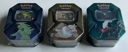 Tyranitar Slaking Darkrai Triple Whammy Tin Set of 3 Factory Sealed Pokemon - Image 2