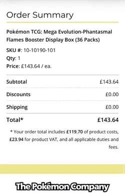 NEW SEALED✅ PKC Pokemon Mega Evolution Phantasmal Flames Booster Box 🔥 PRESALE - Image 5
