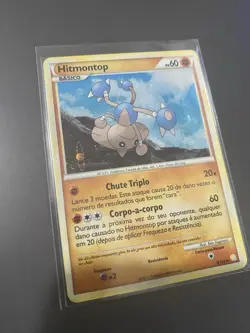 Pokemon Hitmontop 5/123 - Heart Gold Soul Silver Holo Portuguese Saturn Holo - Image 2