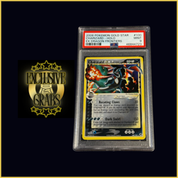 2006 POKEMON EX DRAGON FRONTIERS GOLD STAR #100 CHARIZARD-HOLO PSA 9 - Image 1