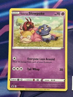 Pokemon TCG - Galarian Slowpoke Cosmos Holo - Sword And Shield Promo SWSH126 NM - Image 1