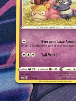 Pokemon TCG - Galarian Slowpoke Cosmos Holo - Sword And Shield Promo SWSH126 NM - Image 5