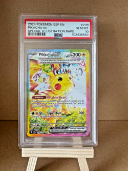 2024 POKEMON SSP EN PIKACHU ex SPECIAL ILLUSTRATION RARE PSA 10 - Image 1