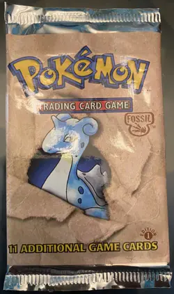 Pokemon Fossil￼ (1) 1st Edition Booster Pack Factory Sealed and Unweighed 742818060714 - Image 1