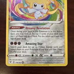 2020 Pokemon Sword & Shield Vivid Voltage Hitachi 119/185 Amazing Rare Holo - Image 4