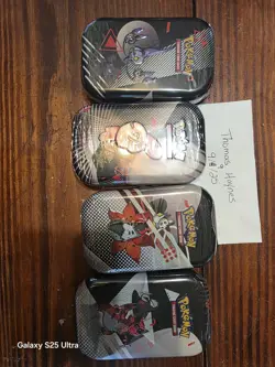 Pokemon Scarlet & Violet Black Bolt & White Flare MINI TIN DISPLAY Set Of 8 - Image 3