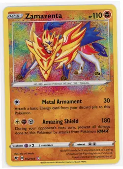Pokemon TCG - Zamazenta 102/185 - Vivid Voltage - Amazing Rare - Image 1