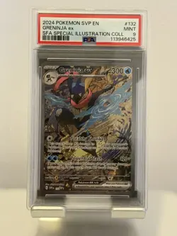 Pokemon SVP EN-SV Black Star Promo #132 Greninja EX 2024 - PSA 9 - Image 1