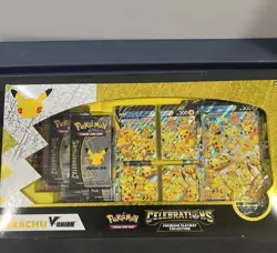 Pokemon Celebrations 25th Anniversary Pikachu V-union Premium Playmat Collection - Image 1