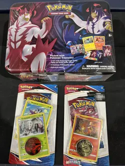 🚨New Pokemon TCG Battle Styles Collectors Chest Tin Lunchbox Spring 2021🚨 Lot - Image 1