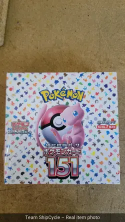 Pokmon Japanese sv2a Pokmon Card 151 Booster Box 190337 G1N - Image 2