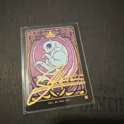 Pokai Gaku Mew Glossy Promo - Art Yeuh SIGNED Pokemon Custom Art Card - Image 1