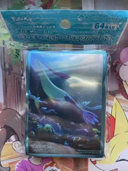 Pokemon Center Japan Surging Sparks Milotic ex and Feebas card sleeves 64 count - Image 1