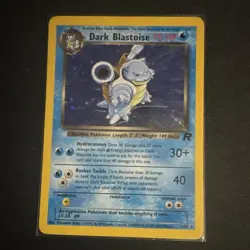 Dark Blastoise 3/82 Team Rocket Unlimited Holo Rare Pokemon TCG Card English - Image 1