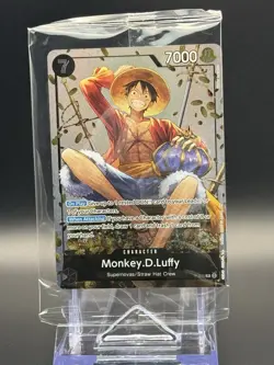 Monkey D Luffy P-075 Promo One Piece Card Game Factory Sealed Character Card - Image 1