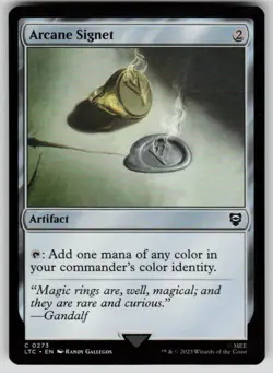 Arcane Signet Commander: The Lord of the Rings 273 MTG NM - Image 1