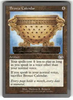 Bronze Calendar U Unglued 71 MTG LP - Image 1
