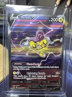 Pokemon TCG Raikou V GG41/GG70 Crown Zenith: Galarian Gallery Holo - Image 1