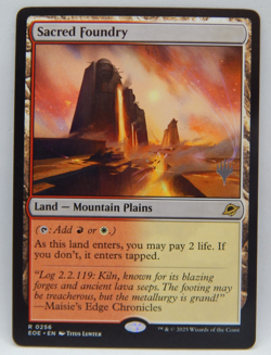 2025 MTG Edge of Eternities - Foil Promo #0256 - SACRED FOUNDRY - Image 1
