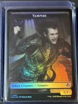 Vampire // Blood Token x2 Set INR 7/21 Magic MTG FOIL NM - Image 1