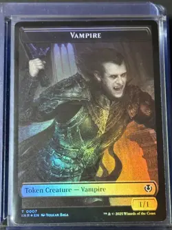 Vampire // Blood Token x2 Set INR 7/21 Magic MTG FOIL NM - Image 3
