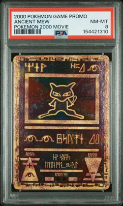 2000 Pokemon Movie Promos Ancient Mew PSA 8 NM-MT - Image 1