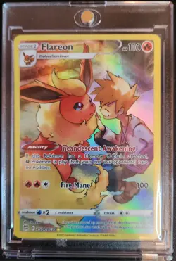 Pokemon TCG Flareon TG01/TG30 Brilliant Stars Trainer Gallery Full Art Holo - Image 1