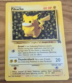 Pokemon IVY Pikachu Black Star 1 - League Promo Exclusive WotC - 1999 Card - Image 1