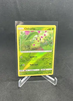 CHIKORITA 5/214 Reverse Holo Common Sun & Moon Lost Thunder Pokemon Card NM-LP - Image 3